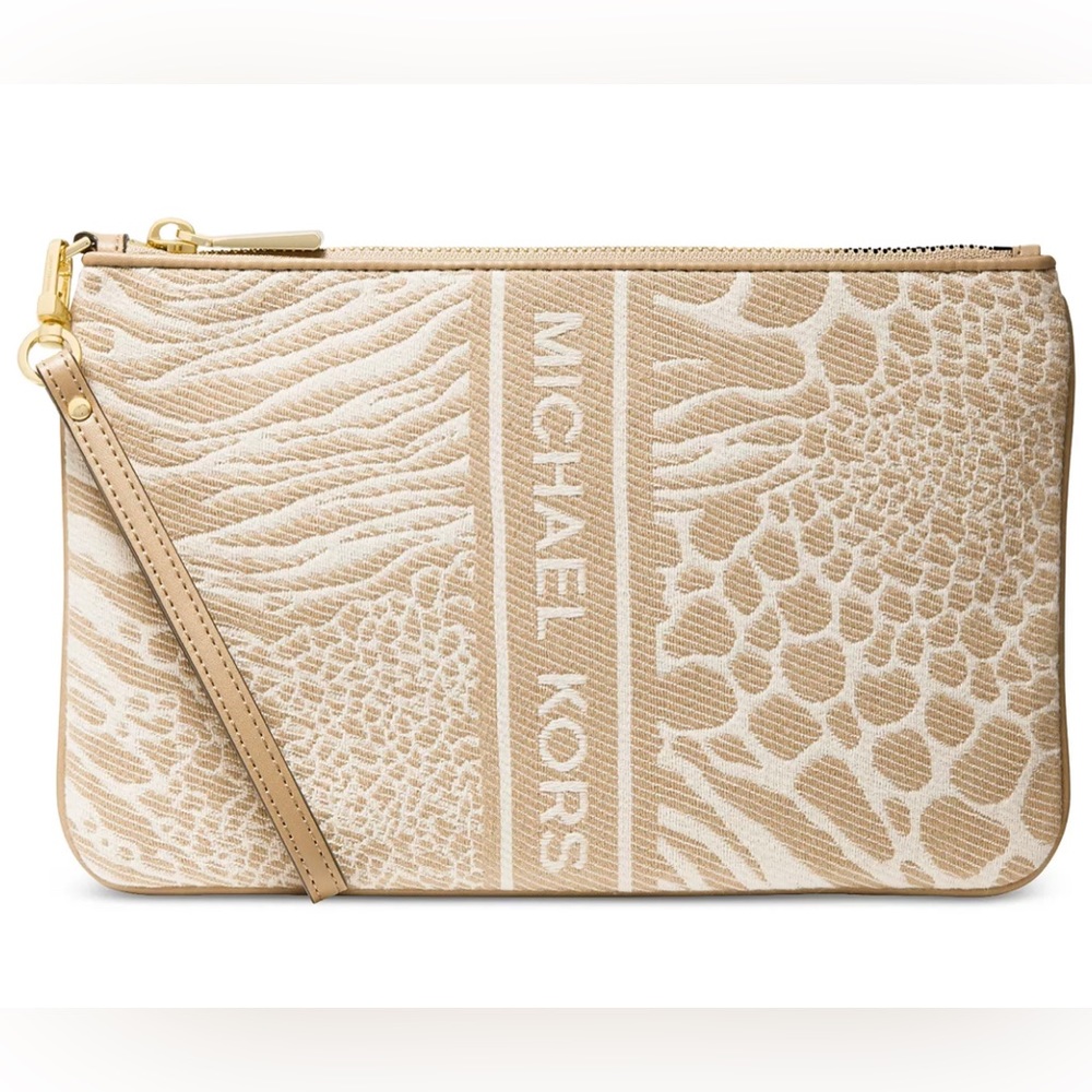 Micheal Kors Jet Set Charm Large Top-Zip Wristlet